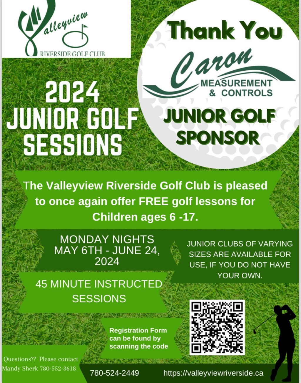Calling all Juniors!! Check it out and register now! Thanks so much Caron Controls for your on going support and contributions to the local&nbsp;community!!